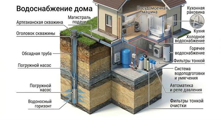 Водоснабжение дома